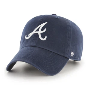 47 Brand Atlanta Braves MLB Clean Up Hat! Dad Style Cap Baseball '47 STL - Picture 1 of 2