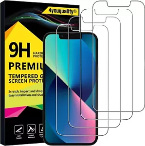 More details for 4youquality [4-pack screen protector for iphone 14, 13 &amp; 13... 
