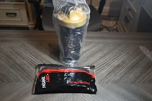Gewichtheben Gurte Kreuzheben, Handgelenkwraps für Fitnessstudio Training + Shaker Flasche NEU - Bild 1 von 7