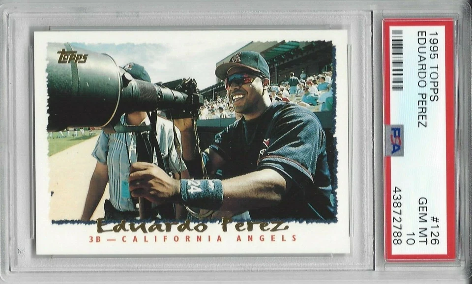 pop 2 - 1995 Topps #126 - Eduardo PEREZ - PSA 10+++ Angels - Image 1 of 1