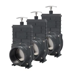 Válvula de compuerta Valterra 110 mm, PVC acero inoxidable válvula de compuerta 2x manguito adhesivo - Imagen 1 de 6