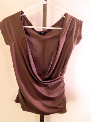 Top Express Twist Capucha Cuello Marrón Elástico Talla Pequeña Marrón Chocolate Foto 1 de 2