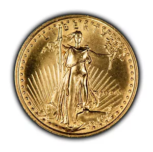 1987 G$5 1/10 oz Gold American Eagle - Low Mintage - SKU-G4487 - Picture 1 of 4