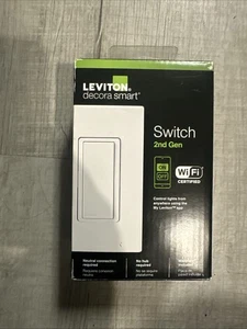 Leviton D215S-R02-1RW Decora Smart Gen. 2 WLAN Switch - Weiß Neu - Bild 1 von 6