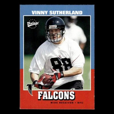 Vinny Sutherland Rookie #205 2001 Upper Deck Vintage Atlanta Falcons Football NM - Image 1 of 3