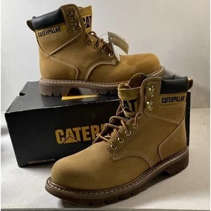 Bota de Trabajo Caterpillar Hombre Second Shift Puntera de Acero Cuero | Para Hombre Talla 7 Miel - Imagen 1 de 9