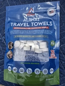 Alpha1 Travel Compressed Towels With One Dispenser - Picture 1 of 5