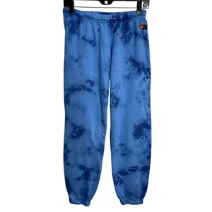 Damen Aviator Nation handgefärbte Jogginghose Batik Kristall royalblau Größe S - Bild 1 von 3