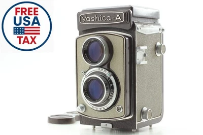 Rare!! Brown [Near MINT] Yashica A 6x6 TLR Film Camera Yashikor 80mm F3.5 JAPAN - Image 1 of 4
