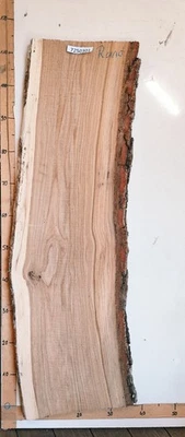 Eiche 50mm, 28mm Dicke, Holz, Brett, Bohle, Deko, Schwartenbrett, Rinde, - Bild 1 von 4