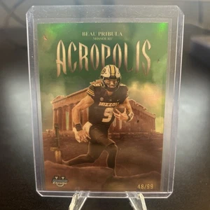 Bowman 2025 cromo/99 Beau Pribula ACROPOLIS refractor verde radiocontrol Missouri Tigers - Imagen 1 de 2