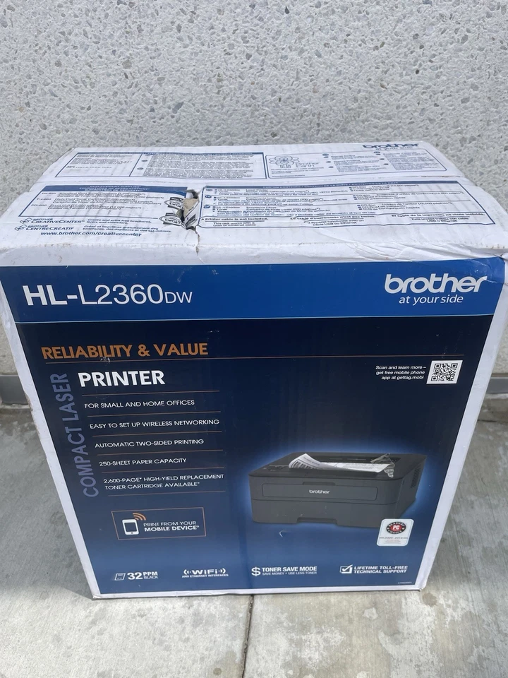 NEW Brother HL-L2360DW Compact Wireless Laser Printer Duplex Sealed - Image 1 of 4