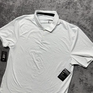 Nike Tiger Woods Polo Shirt Mens Large Gray Dri-Fit TW Vapor Golf BQ6722-043 New - Picture 1 of 12