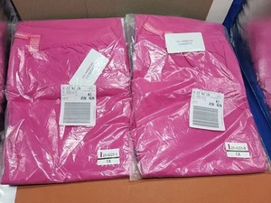 NEW Woman Within SZ 1X 2 Pairs Pink 25 - 4225 - 6 Pull On Pants Elastic Waist - Picture 1 of 5