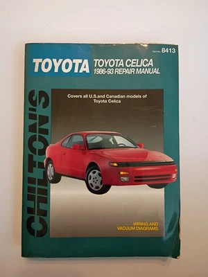 Chilton's Repair Manual #8413 Toyota Celica 1986-1993 - Image 1 of 3