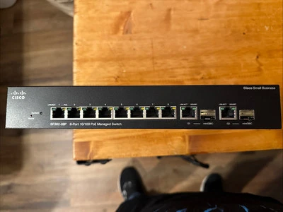 Cisco SF302-08P 8-Port FE PoE Managed Switch (NO POWER CORD) - Image 1 of 4