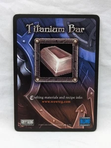 Wow Tcg Titanium Bar Crafting Card - Picture 1 of 10