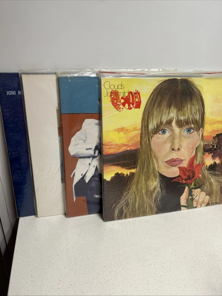 Joni Mitchell Set of 4 Vinyl Albums LP Clouds Reckless Mingus Original Blue - Image 1 of 4