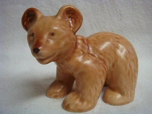 Adorable & Perfect ART POTTERY TAN BEAR CUB - Made in ENGLAND #1426 - Picture 1 of 8