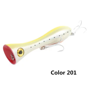 NBL9247 Big Popper Hard Lure Artificial Fishing Bait Top Water 3x Treble Hooks - Picture 1 of 8