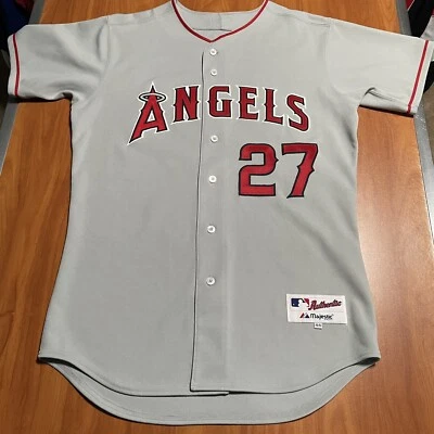 Majestic Auténtico Vladimir Guerrero Los Angeles Angels NHL Jersey LA Gris 44 Foto 1 de 4