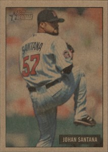 2005 (TWINS) Bowman Heritage Mahogany #150 Johan Santana