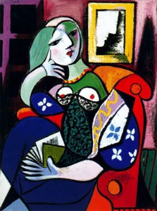 Handmade Oil Painting Reproduction,Woman with Book 1932 by Pablo Picasso PP355 - Picture 1 of 1