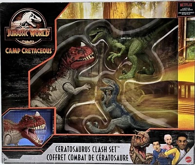 Ceratosaurus Clash Set Jurassic World Dinosaurier Figuren Spielset NEU & OVP - Bild 1 von 4