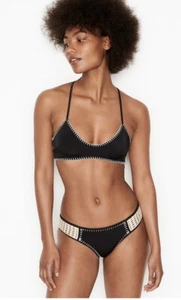 Victoria Secret Crochet Hipster Swimsuit Bikini Set SIZE XS - Picture 1 of 6