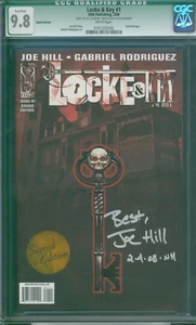 Lock & Key #1 (2008) CGC 9.8 ⭐ SIGNED EDITION - JOE HILL ⭐ GOLD FOIL VARIANT IDW - Bild 1 von 4