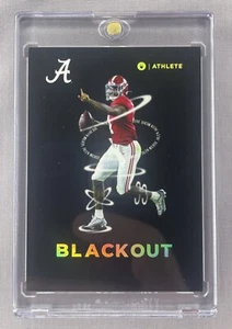 Tarjeta de fútbol americano Jalen Milroe 2023 Alabama Crimson Tide BLACKOUT de ONIT ~ con licencia - Imagen 1 de 4
