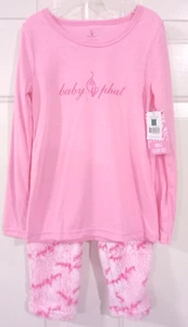 Baby Phat Girls Pink Plush Sleep Set Size 4 - Picture 1 of 4