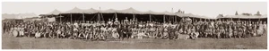 JESS M. WILLARD'S WILD WEST SHOW 1917 PANORAMIC PHOTO - Picture 1 of 2