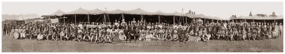 JESS M. WILLARD'S WILD WEST SHOW 1917 PANORAMIC PHOTO - Image 1 of 2
