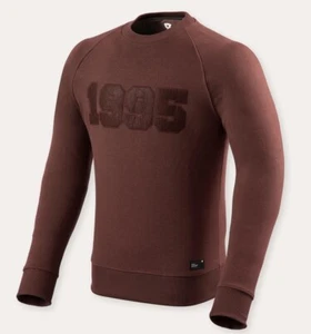 FELPA CASUAL UOMO REV'IT SWEATER ADAM MAN AUBERGINE RED TG S - Picture 1 of 2