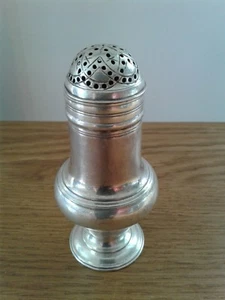 GEORGE III MASSIV STERLINGSILBER BUN TOP PFEPPER SHAKER LONDON 1767 - Bild 1 von 7