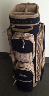 Carro de golf Datrek Sport Hi 5 para damas bolsa de personal - azul marino/tostado Foto 1 de 4