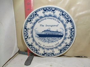 PLACA DE LÍNEA HOLLAND AMÉRICA - MS RYNDAM, EL VIAJE INAUGURAL -1994-ROYAL DISTAL - Imagen 1 de 2