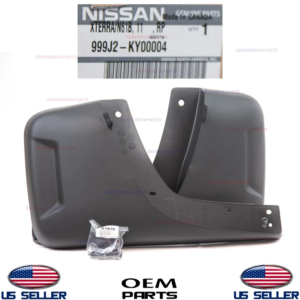 Genuine Nissan OEM 999j2-ky00004 Xterra Splash Guards Rear 999J2KY00004