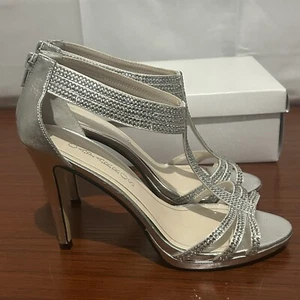 Women’s CAPARROS Rhinestone Heels Stilettos BLING Size 8.5 Wedding Cruise - Picture 1 of 10