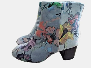 NEW***RAG & BONE Italy Sz 37/7M velvet leather BOOTS multicolor!! - Picture 1 of 6