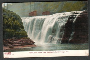Albert Wilson Buffalo NY post card Upper Falls Letchworth Park Portage NY