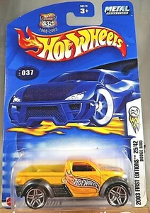2003 Hot Wheels #37 First Editions 25/42 DODGE M80 Yellow/Black w/Chrome Pr5 Sp - Picture 1 of 5