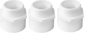 (Quantità di 3) Genova Products 30415 1-1/2" PVC Sch. 40 adattatori maschili. - Foto 1 di 3