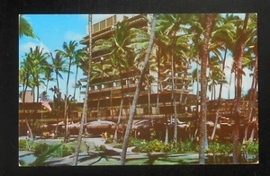 1960 The Hawaiian Village Hotel Shuffleboard Waikiki HI Honolulu Co Postkarte - Bild 1 von 1