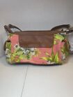 Jamaica Bay Floral Pink Canvas Shoulder Bag With Coin Purse Lightweight
