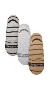 SPERRY Men's 3 pack No Show Invisible Liner Socks M/L, shoe size 9.5-13 - Picture 1 of 16