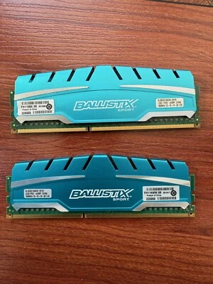 CRUCIAL 8GB DDR3 1866MHz Desktop RAM Ballistix Sport  BLS8G3D18ADS3.16FER DIMM - Image 1 of 2