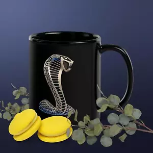 Cobra Kaffeebecher 11 Unzen Tasse (doppelseitig) schwarz - Bild 1 von 1