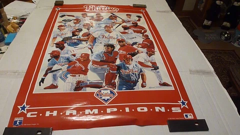 Philadelphia Phillies 1993 NL Champions 24" x 36" Poster New Cover